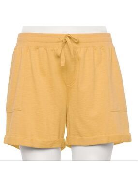 Sonoma 5X Cider Yellow Goods for life midrise knit shorts NWT